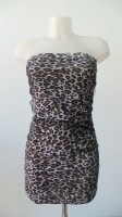 VESTIDO DE LEOPARDO DE VISCOSA CON TOUR
