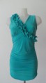 MINIVESTIDO DE CREP CON FLORES FRU FRU