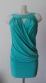 VESTIDO LICRA CRUZADO STRASS CUELLO
