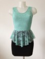 VESTIDO DE ENCAJE CON VOLANTE