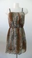 VESTIDO DE LEOPARDO DE CREPON