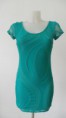 VESTIDO BLONDA MANGA CORTA